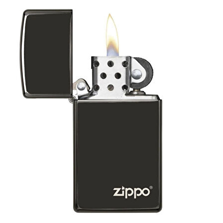 Zippo 28123 SLM EBONY W/ZIPPO Çakmak - 28123ZL-000004