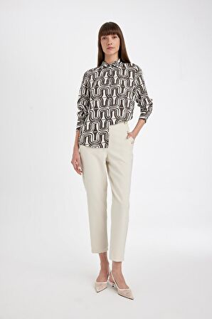 DeFacto Regular Fit Desenli Uzun Kollu Gömlek I8266AZ24AUBN539