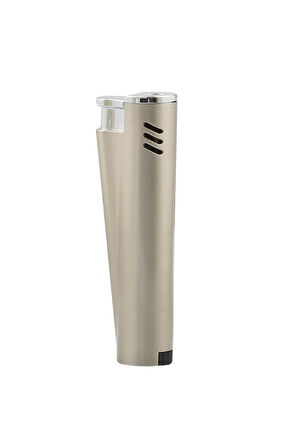 Parmida Tek Torch Pürmüz Gümüş Metal Puro Çakmağı