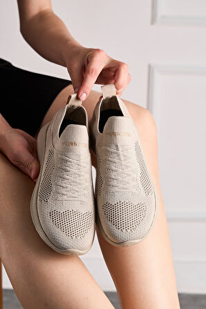 Günlük Unisex Sneaker Slip-On Nefes Alabilen Hafif Yürüyüş Bağcıksız Esnek Spor Ayakkabı 041F