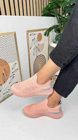 Günlük Unisex Sneaker Slip-On Nefes Alabilen Hafif Yürüyüş Bağcıksız Esnek Spor Ayakkabı 041F