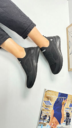 Günlük Unisex Sneaker Slip-On Nefes Alabilen Hafif Yürüyüş Bağcıksız Esnek Spor Ayakkabı 041F