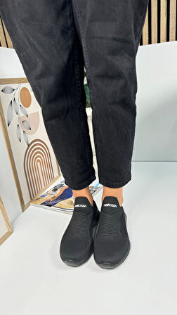 Günlük Unisex Sneaker Slip-On Nefes Alabilen Hafif Yürüyüş Bağcıksız Esnek Spor Ayakkabı 041F