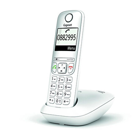 Gıgaset A690, Dect Telefon, Beyaz, 14 Saat Konuşma, 180 Saat Bekleme, 100 Kişilik Rehber