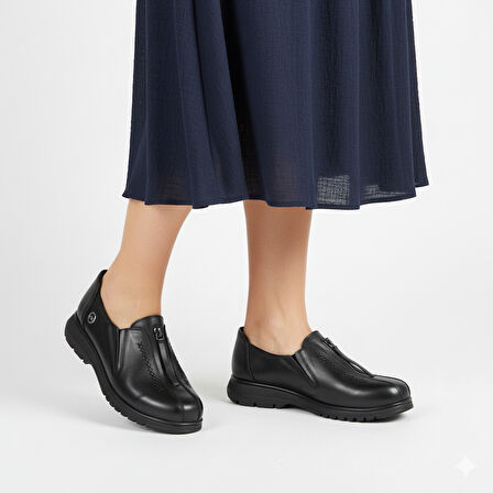 Mammamia D25KA-845 Hakiki Deri Kadın Ayakkabı