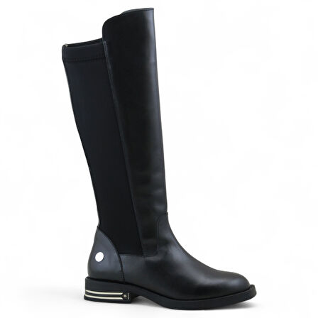 Mammamia D25KC-2370 Hakiki Deri Streç Kadın Çizme