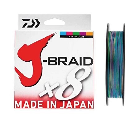 Daiwa J-Braid 8B Multi Colour 150m 0,20mm İp Misina