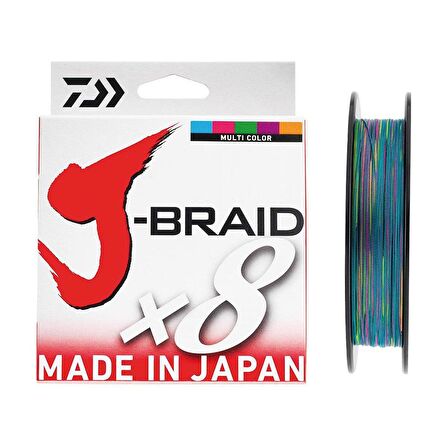 Daiwa JBraid 8B 300m Multicolor İp Misina