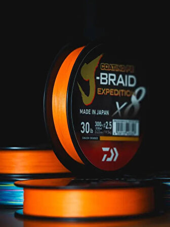 Daiwa J-Braid Expedition x8 İp Misina 150mt 0,13 MM-Smash Orange-150 MT-0,13 MM-0,13 MM