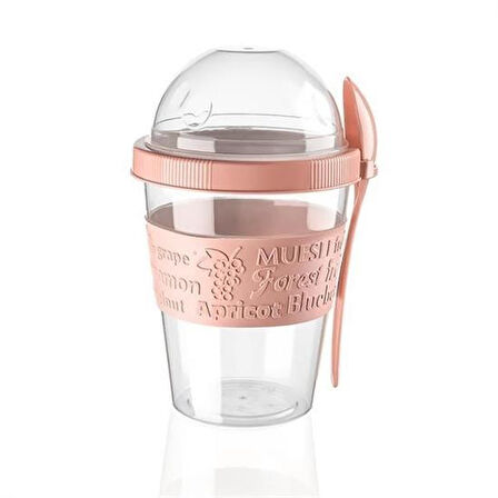 Bst® Taken Go Kapaklı Kaşıklı Pratik Taşınabilir Meyveli Yoğurt Kabı