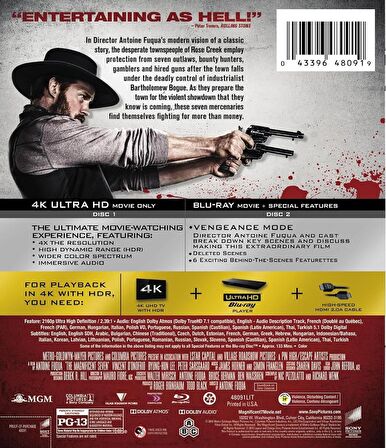 Muhteşem Yedili -The Magnificent Seven [4K UHD] Türkçe Region FREE