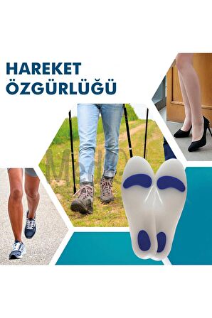 MG01 - Silikon Ortopedik | Ark Destekli, Darbe Emici, Topuk Dikeni için Yumuşak İç Tabanlık