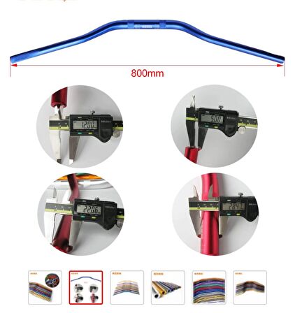 Motosiklet Gidon 28mm Renk Şeçenekli