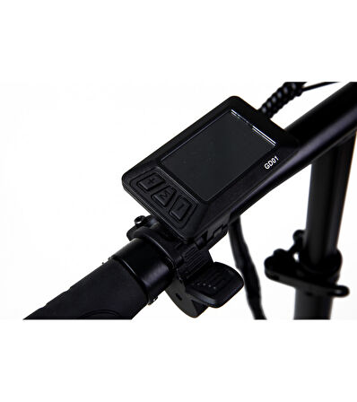 Vodin Beep 5 Elektrikli Katlanır Bisiklet (Siyah-Kırmızı)