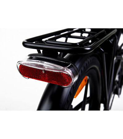 Vodin Beep 5 Elektrikli Katlanır Bisiklet (Siyah-Kırmızı)