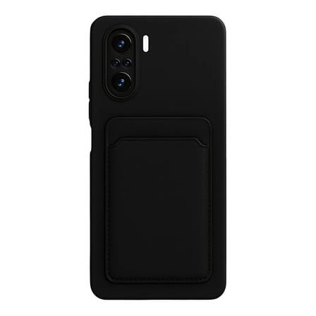 Xiaomi Poco F3 Kılıf Kelvin Kartvizitli Silikon - Siyah