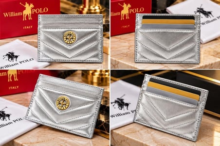 WİLLİAMPOLO Anka Hakiki Deri Unisex Kartlık-İnce Tasarım 