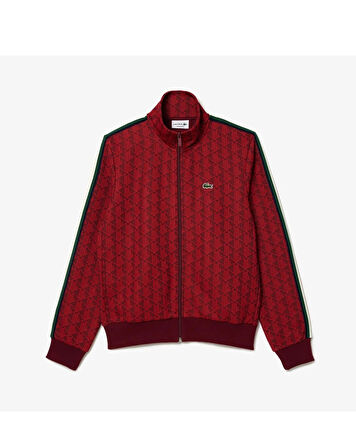 Lacoste Erkek Regular Fit Fermuarlı Monogram Sweatshirt