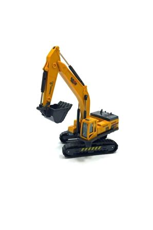 Vinç Ekskavatör Kepçe Metal Oyuncak Iş Makinesi Sürtmeli Araçlar Oyuncak Kepçe Oyuncak Ekskavatör
