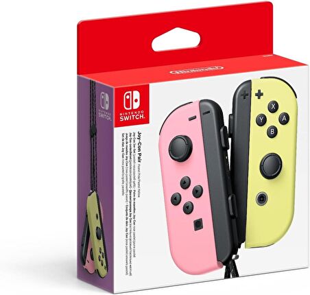 Nintendo Switch JoyCon Pastel Pink Yellow Pembe Sarı Pastel