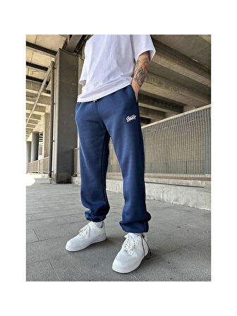 Stwd Baggy Fit Eşofman Altı-Lacivert
