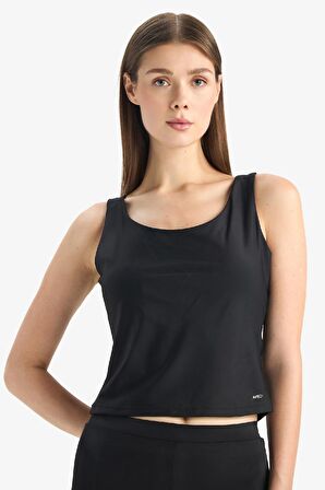 DeFactoFit U Yaka Astarlı Bikini Üstü D9380AX25HSBK81