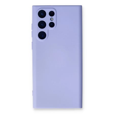 Samsung Galaxy S23 Ultra Kılıf Nano içi Kadife Silikon - Lila