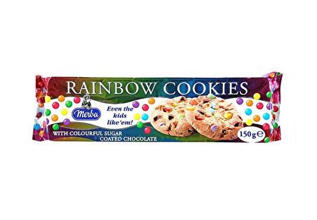 Merba Rainbow Cookies 150 Gr. (1 Adet)