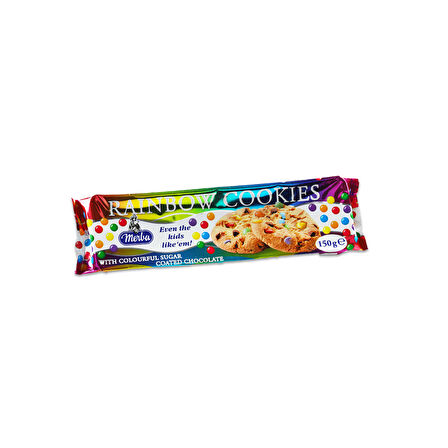Merba Rainbow Cookies 150 Gr. (1 Adet)