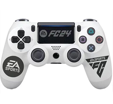 KONSOL PLUS PS4 DUALSHOCK 4 KABLOSUZ  FC 24 BEYAZ DESENLİ