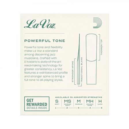 Rico Lavoz Rıc10ms Soprano Saksafon Kamışı Medium Soft