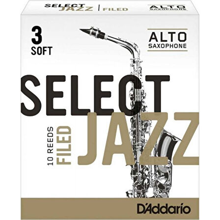 D\'Addario Woodwinds Select Jazz Alto Saksafon Kamışı No:3 Soft