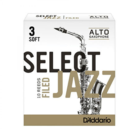 D\'Addario Woodwinds Select Jazz Alto Saksafon Kamışı No:3 Soft