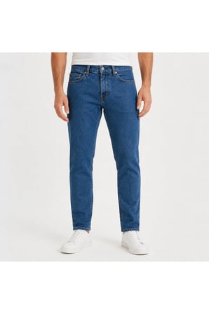 511 Pamuklu Normal Bel Slim Fit Jeans Erkek likralı rahat KOT PANTOLON -0050 Mavi / 29-32