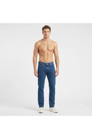 511 Pamuklu Normal Bel Slim Fit Jeans Erkek likralı rahat KOT PANTOLON -0050 Mavi / 29-32