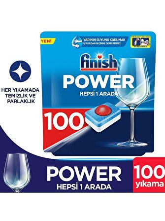 Finish Hepsi Bir Arada 100 Yıkama Tablet Bulaşık Makinesi Deterjanı 100 Adet 