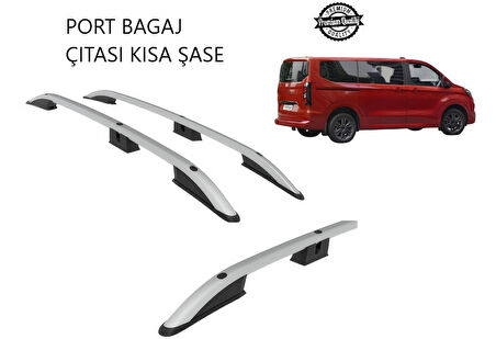 TOURNEO CUSTOM DELUXE KISA ŞASE 2025 2026 2027 PORTBAGAJ TAVAN ÇITASI GRİ