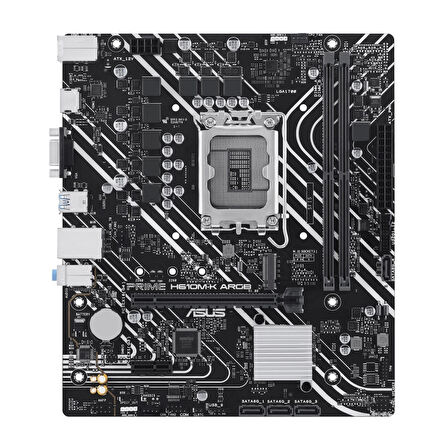 Asus Prıme H610m-k Argb, 2xddr5, M.2,d-sub, Hdmı,12-13.nesil, Lga1700 Soket, Anakart