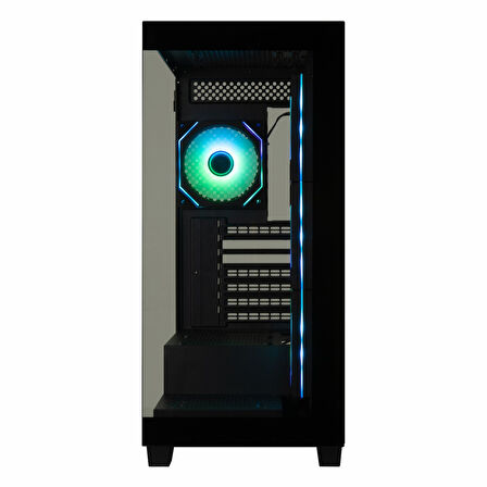 BitFenix Ceto Premium Edition 600W 80+ White USB 3.2 FRGB ATX Mid Tower Siyah Kasa