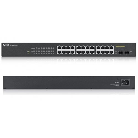 ZyXEL GS1900-24HP V2 24Port Gigabit 24xPoE  170W Yönetilebilir Switch