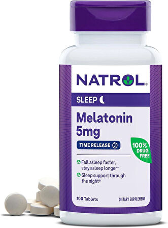 NATROL 5 MG TIME RELEASE 100 TABLETS MELATONIN