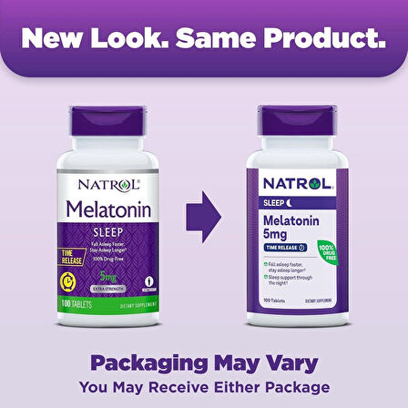 NATROL 5 MG TIME RELEASE 100 TABLETS MELATONIN