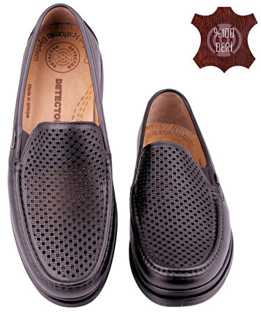 Hakiki Deri Ortopedik Hafif Yumuşak Delikli Erkek Ayakkabı