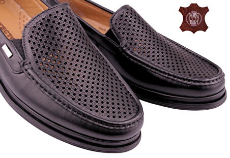 Hakiki Deri Ortopedik Hafif Yumuşak Delikli Erkek Ayakkabı