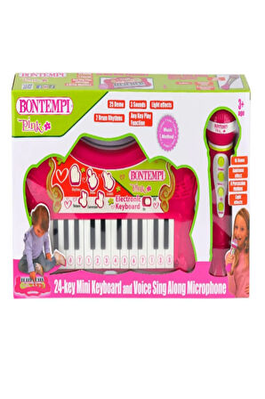 Toys 2172 Mikrofonlu Işıklı ve Pilli 24 Tuşlu Org