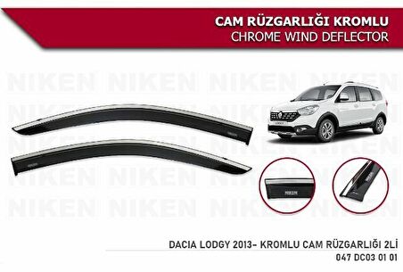 Dacia Lodgy Kromlu Cam Rüzgarlığı 2'li Niken 2013+ sonrası modeller