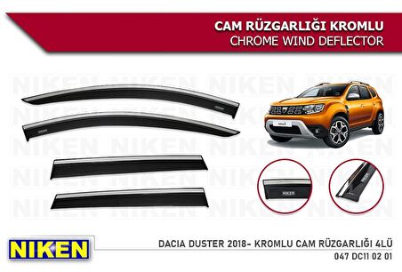 Dacia Duster Kromlu Cam Rüzgarlığı Niken 2018+