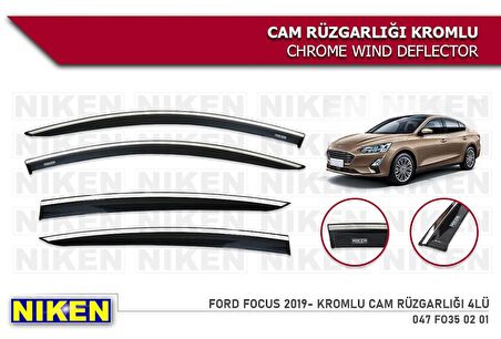 Ford Focus 4 Kromlu Cam Rüzgarlığı Niken 2019+