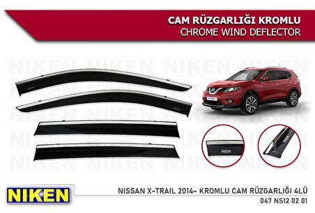 Nissan Xtrail Kromlu Cam Rüzgarlığı Niken 2014-2020