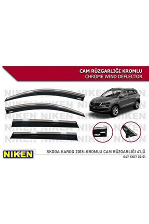 Skoda Karoq Kromlu Cam Rüzgarlığı 2018 Sonrası
